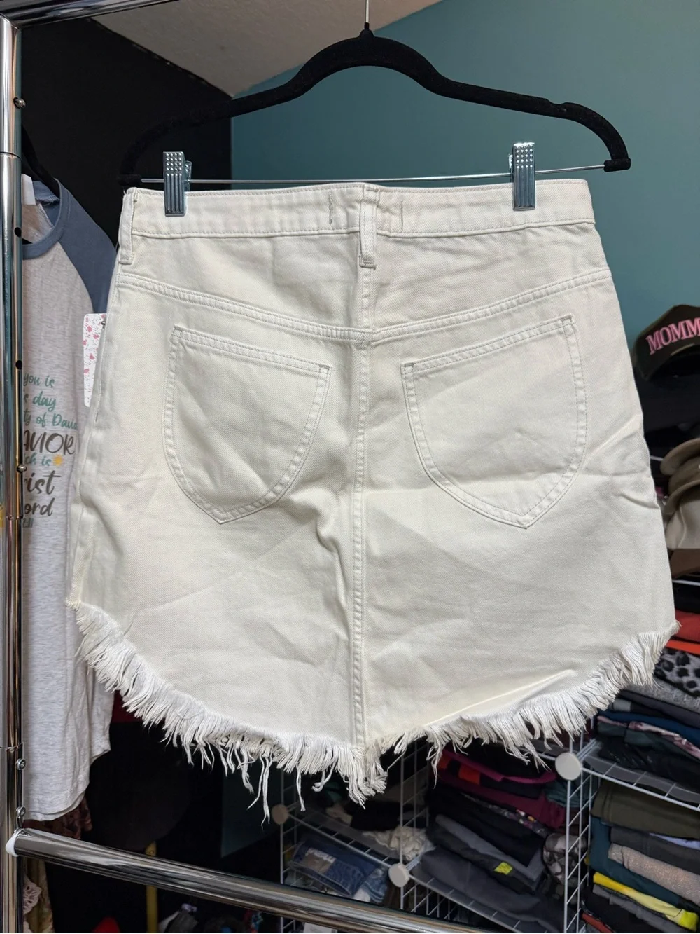 NWT Free People We The Free Bailey Denim Skirt Coconut 29